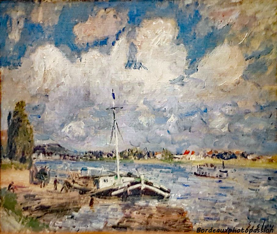 Bateaux sur la Seine, Alfred Sisley (1877-1878)